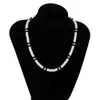 Catene ingesight.z bianco colore nero perle argillose coglioni collane per donne uomini semplici colletti minimalisti collane di gioielli d240509