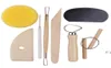 8pcset многоразовый комплект инструментов для керамики DIY Домашний ручная работа глиняная скульптура керамика для формования инструментов для рисования на море LBB145714991151
