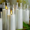 9 -stcs led flameless kaarsen licht simulatie acryl bruiloft romantische kaarslamp met afstandsbediening feest kersthuis decor 240430