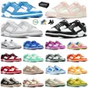 Dessinger Männer Frauen Tiefe Freizeitschuhe flache Sneakers Panda Triple Pink University Blau weiß schwarzer grauer Nebel rot aktiver Fuchsia Wolf grau Sandweiche Schnürung Sneaker xx xx