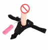 Sangle gay lesbienne sur le gode Ultra Elastic Harness Pénis Dildo Pagnées Vibrator Cock portant Dildos Sex Toys Produit adulte pour Coupl7141127