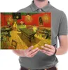 The Night Cafe in the Place Lamartine in Arles Classic Canvas Prints Wall Art door Van Gogh beroemde abstracte olierafschilderingen Reproductie Inlijst ARTWORK Afbeelding