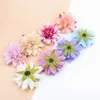 Fleurs décoratives couronnes 5 pièces Produits ménagers Silk Gerbera mariage accessoires de mariée Alite des accessoires de décoration de la maison Fleurs artificielles