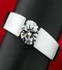 Wysokiej jakości klasyczny mężczyźni chłopcy srebro s925 cz diamentowe pierścionki zaręczynowe ślubne Anillo Women Girls Miłośnicy Pierścieni 3748931