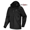 Wasserdichte Designerjacke Outdoor Sportswear AR Pros winddichte und wasserdichte Outdoor -Hartschale -Sturmjacke FW23 Schwarz S OWEA