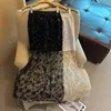 Jupes françaises chic élégant pour les femmes à paillettes paillettes patchwork féminin jupe maxi