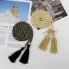 Belts Ladies Fringed Thin Waist Chain Skirt Decor Strap Rope Knotted Mixed Color Braided Female Belt