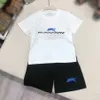 Luxury baby tracksuits Summer boys Short sleeved set kids designer clothes Size 100-150 CM high quality Round neck T-shirt and shorts 24May