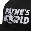 KG1X Ball Caps Waynes World Black Baseball Cap Fashion Style Borduurwerk Snapback Hat Men Women Hip Hop Sport Hats Outdoor Sun Caps D240507