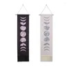 Decoratieve beeldjes witte zwarte muur hangende maanfasen tapijt r eclips veranderende fase -decoratie voor thuis