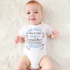 Rompers My Mom Has The Best Mom in The World and I Have The Best Grandmother Baby Bodysuit Infant Short Sleeve Jumpsuit Newborn Romper T240509