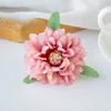 Decorative Flowers Wreaths Silk Artificial Flowers chrysanthemum Hot sales Christmas Wedding Bridal Bouquet Wreath Home Garden party Decoration DIY Hairpin