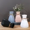 Plastikowy wazon nordycki nie kruche kwiat biały naśladowanie ceramiczny koszykówka do kwiatów dom ślubny 240508