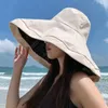 Bérets UPF50 Pêcheur Hat 2024 Wide Brim Anti-Sun plage réglable Bodet Unisexe