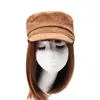 Ball Caps Mother Hat Femmes Cordire Courte plate Plat Cap Lady Fashion Fashion Fashion Army Baseball