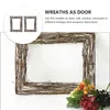 Dekorativa blommor 2 datorer Wreath Rattan Natural Para Mujer Interior Dörrbasprydnad