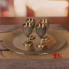 Высококлассные винтажные винные набор высокой стоимости винной чашки для свадебной чашки для домашней гостиной декоративная кастрюля для винного бара аксессуары