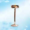 Kerzenhalter 11,5 cm europäischer Stil Goblet gestalteter Halter geblasener Glasstand hoher Kerzenhalter -Bar Party Dekorative