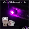 BADGI AUTO USB Ambient Light Ambient Mini Atmosfera decorativa LED LAMPARE PER ABBIENTALE INTERNI PERCALT PLAGA PLAGA DI PLAGA DELLA CONSEGNA DELLA CONSEGNA DHOED