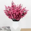 Decorative Flowers Wreaths Silk Pink Cherry Blossom Artificial Flowers Bouquet Wedding Home Room Christmas Autumn Decor Babysbreath Fake Flower Wholesale