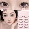 Falska ögonfransar populära serier ögonfransar naturliga rollspelande falska 5 par koreanska mode anime gratis leverans makeup d240508