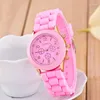 Wallwatches Brand Ginebra Women Watch Student Silicone Quartz Wallwatch Reloj al por mayor relajes para Mujer Drop Watches
