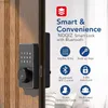 Smart Lock Smart lock with Bluetooth keyless door lock with touchscreen keyboard easy to install application unlocking secure and waterproof El WX