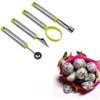 Intaglio da 4 coltelli kit attrezzi kit di utensili da baller a battitore piolo di frutta in acciaio inossidabile per il melone gelato piastra