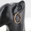 Boucles d'oreilles cerceaux en acier inoxydable pour femmes argent rose or couleurs de mode bijoux de mode rond des cerceaux de style bureau de travail en gros cadeau de mariage