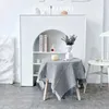 Tischtuch einfache weiße Waffel Nordic Decorative POGROA BINTERGRIFT PICNIC DESSERT KUSSCHALF NDAN455