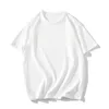 Heren T-shirts Zomer Pure katoenen T-shirt Mens Solid Casual T-shirt Heren losse korte mouwen shirt Modieuze witblauw T-shirt Mens Kleding Plus Maat 5xl D240509