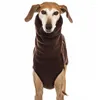 Собачья одежда зимняя теплые свитера с высоким воротником эластичная куртка борзы