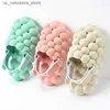 Slipper Slippers Femmes Bubble Tlides Funny Massage Ball With Charms for Kids Platform Stress Relief Sandals House Q240409