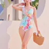 Frauen Badebekleidung Europa und die Vereinigten Staaten einteiligen Badeanzug weiblich Slimming Sexy Rückenless Bikini Sonnenschutzgaze Rock Zwei-teilige Set von