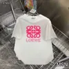 23 봄/여름 뉴 여자 타월 편지 자수 패턴 티셔츠 검은 흰색 핑크 47
