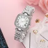 Świetna jakość designerka na rękę Pełne diamenty popularna dama moda swobodna luksusowa tarcza 28 mm kwarcowe zegarki nr732