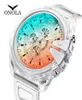 Plastic horloge Onola Fashion Trend Dames039S Men039S Waterdichte tape Quartz8577061