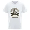 Heren T-shirts Zomer mannen Enfield Cycle Co Ltd 1938 Classic T-shirt Motorcycle Motorrace Pure katoenen tops Grappige korte slve Crewneck TS Top T240506