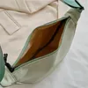 Bolsas de ombro bordadas bolsa de nylon de nylon de moda simples feminino de cor sólida de cor sólida feminina Crossbody Crossbody