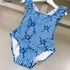 Новые детские однокачественные купальники Star Pattern Girls Swimwear Размер 80-150 см летние детские пляжные бикини дизайнерские детские купальники 24 мая