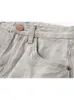 Shorts femininos americanos retro cinza shorts de jeans da primavera verão mulheres altas jeans tassels curtos calças quentes strtwear moda coreana moda de moda y240504