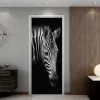 Pegatinas 3D Realistic Photo Photo Palegas autoadhesivas impermeables PVC feroz tigre lobo bestia