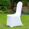 50 100pcs Universal Billig Hotel White Stuhl Deckungsbüro Lycra Spandex Stuhl Cover Weddings Party Dining Weihnachten Event Dekor T200601 3170