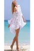 Summer Femmes Sweet Floral Lace White Robe Ruffles Loose Mini Robes Lady Girl Holiday Sexy Beach Wear Cover4649178