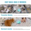 Lichten interactief LED kattenspeelgoed Automatisch Rollen met USB -oplaadbare PET -oefening Chase Toy Ball voor kittenhondenspel