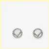 High Quality Silver Hoop Earrings Designers Diamond Earrings Studs F Earring 925 Silver For Women Lovers Gift Luxury Jewelry Box New 267I