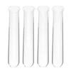 Vases 4 PCS tubes à essai en verre de vase hydroponique pour plantes Planter Planter Pots de fleurs transparentes Station de propagation de bureau