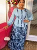 Afrikanische Kleidung für Frauen 2 PCs Sets Tops und Röcke Anzüge Dashiki Ankara Turkey Outfits Kleid Plus Size Wedding Party Kleider 240508
