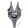 Swnechsuit en une seule pièce Sense à lacets sans manches Sense de bain Foreign Trade Bikini Q240509