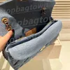 Bolsa de jeans de designer de designer Tabby Tote para mulheres Bolsa de cintura de luxo Otabby Bolsa de corpo transversal Toda bolsa de ombro de moda preta clássica pacote de bum pacote crossbody bolsa